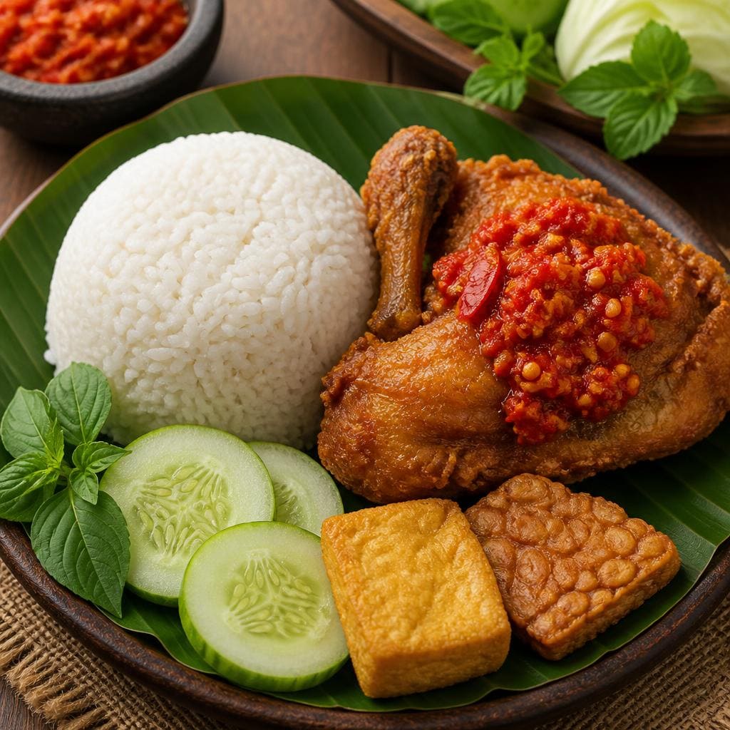 Nasi Ayam Penyet dari Bakso Lapangan Tembak Senayan